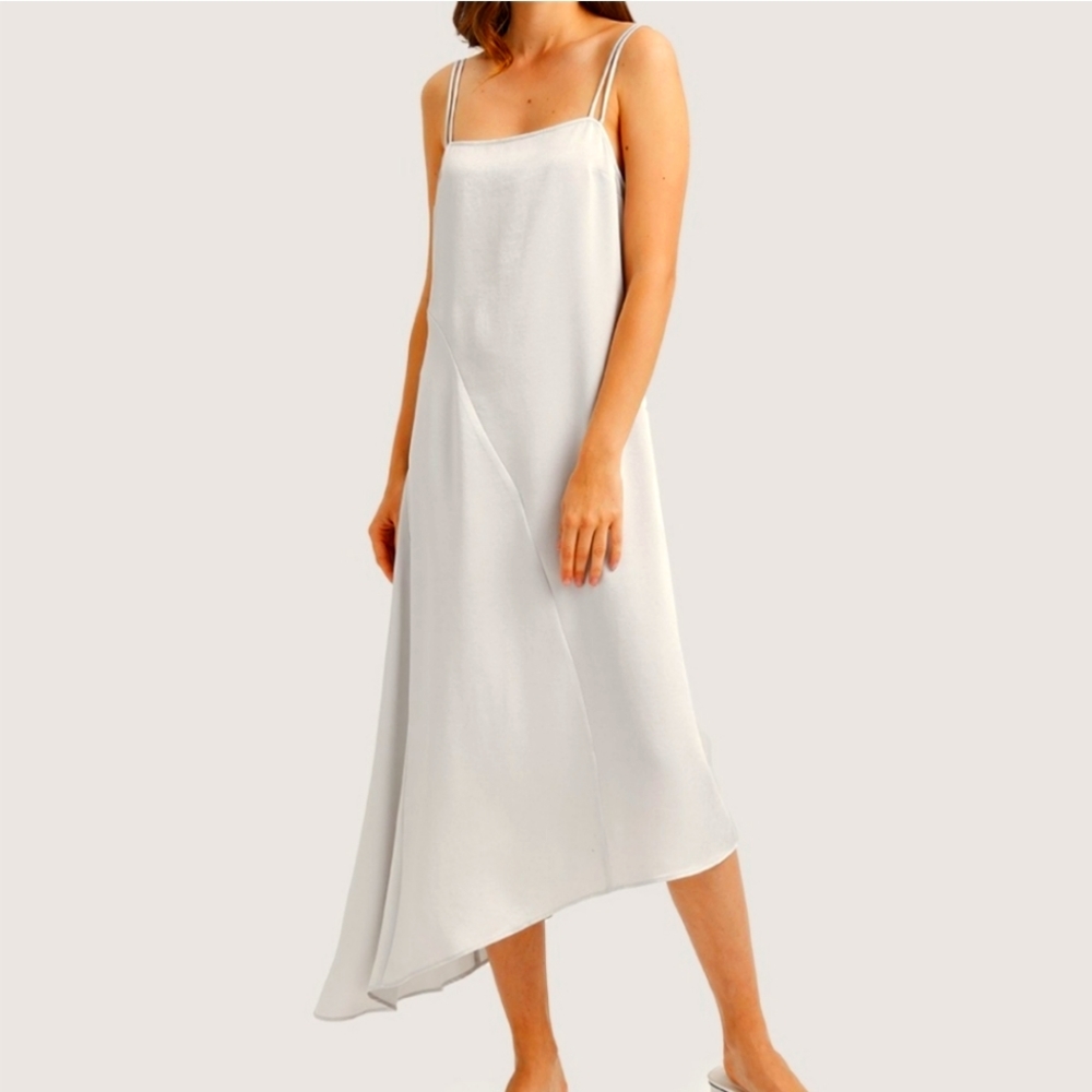 NWT Double Strap Asymmetric Slip Dress (Pearl River) - nap